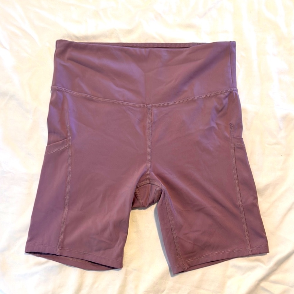 All in Motion Purple Bike Shorts 6”